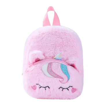 Sac à Dos Cartable Licorne en Peluche