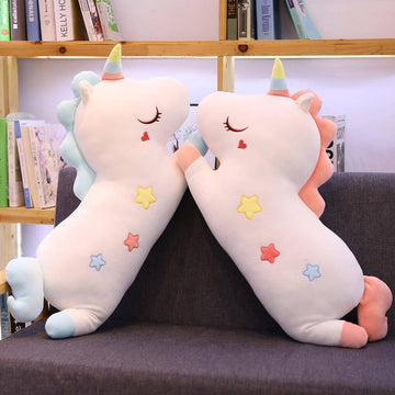 Coussin Licorne Peluche - Licorne Kawaii