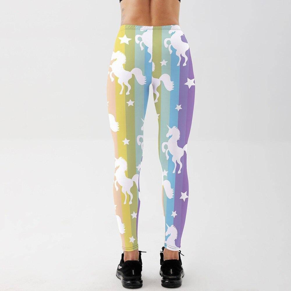 Legging Licorne Multicolore Femme - Licorne Kawaii