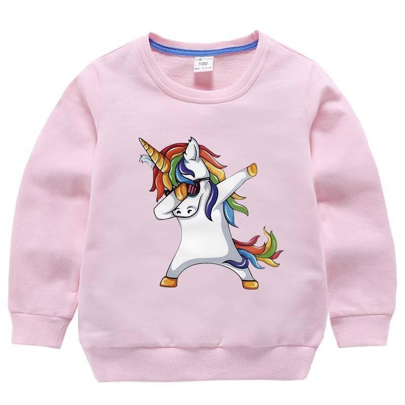 Sweat-shirt Maman Licorne, Mini Sweat à Capuche