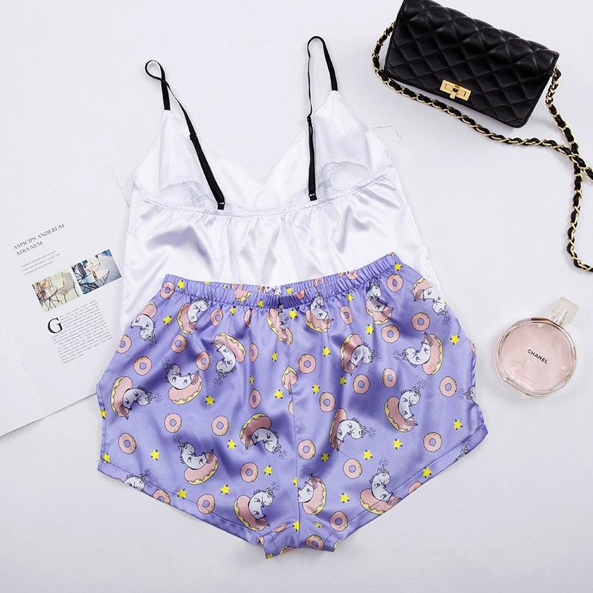 Pyjashort Licorne - Licorne Kawaii