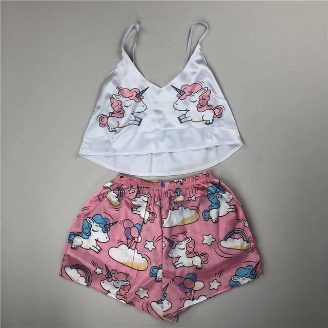 Pyjashort Licorne - Licorne Kawaii
