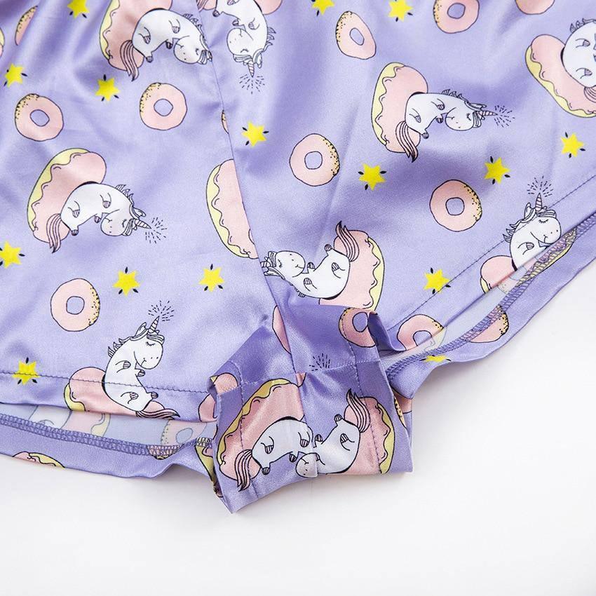 Pyjashort Licorne - Licorne Kawaii