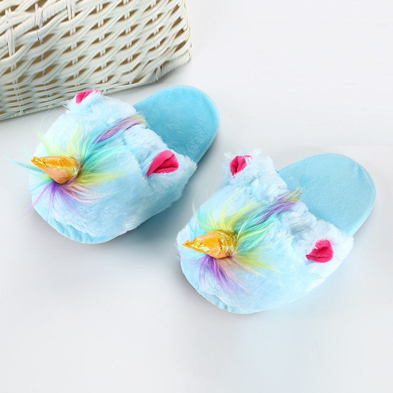 Chaussons Licorne en Peluche