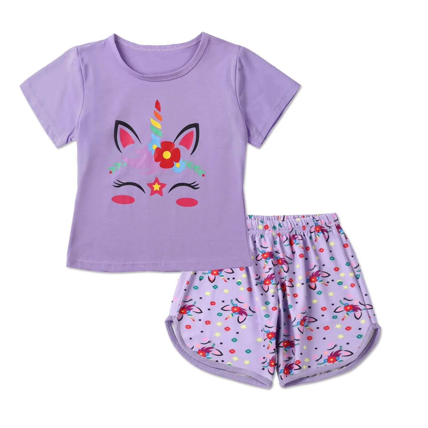 Ensemble Pyjama Licorne - Violet