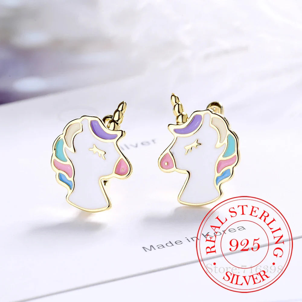 Boucles d’Oreilles Licorne Féminines - Cadeau Anniversaire