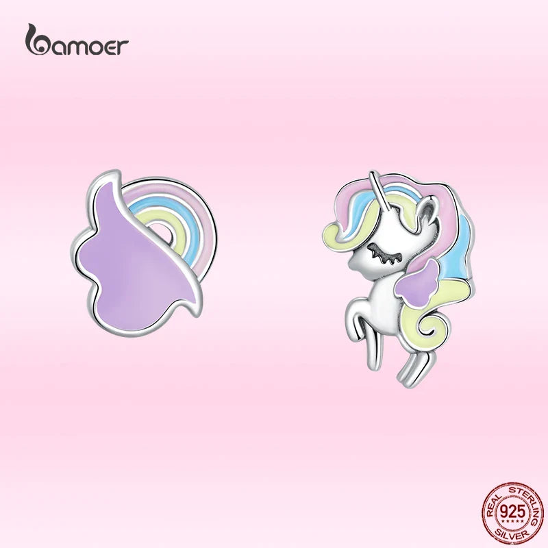 Boucles d’Oreilles Licorne de Rêve - Argent Sterling 925