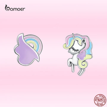Boucles d’Oreilles Licorne de Rêve - Argent Sterling 925