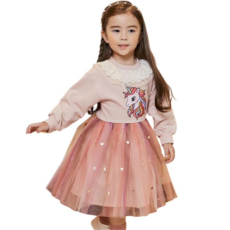 Robe Licorne Col Claudine Dentelle