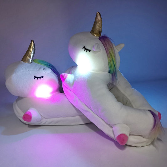 Chaussons Licorne Lumineux Fille