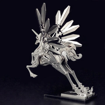 Maquette Puzzle 3D Licorne en Métal - Argenté