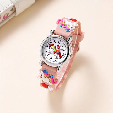Montre Licorne Bonbon - Bracelet Silicone Enfant