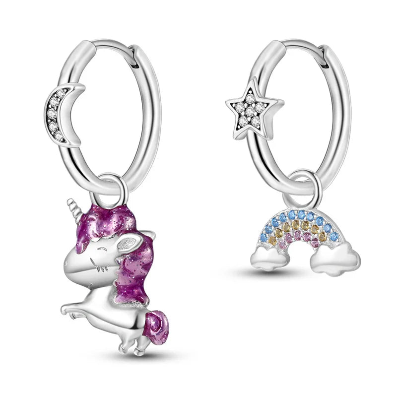 Boucles d’Oreilles Animaux Fantaisie - Argent 925