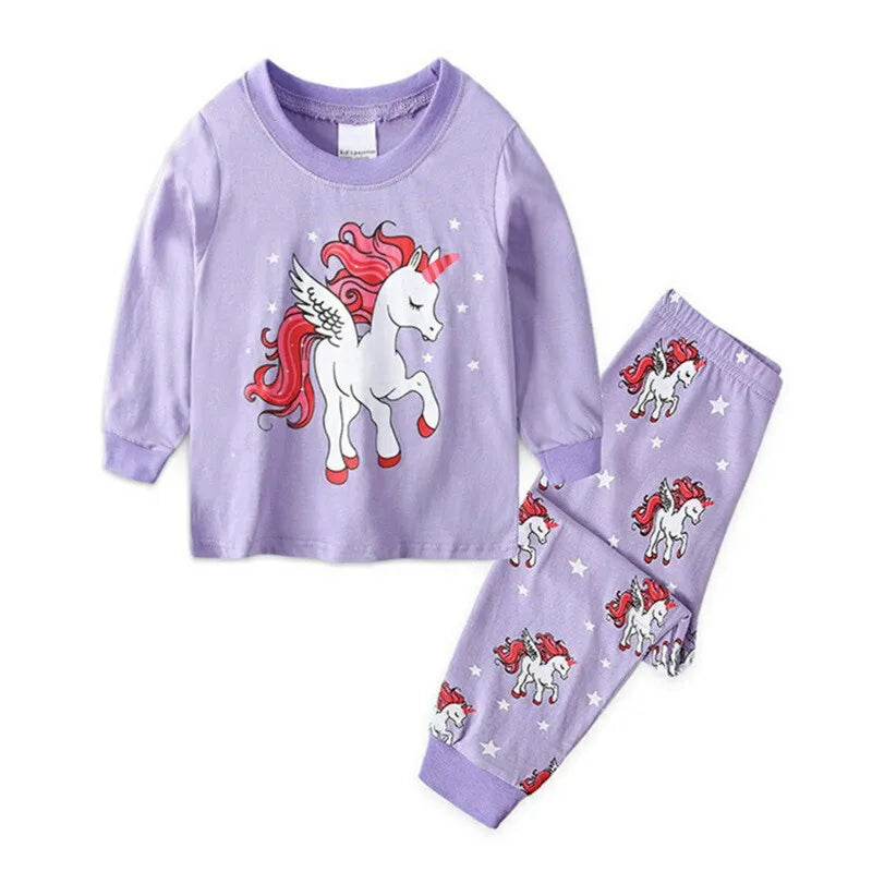 Pyjama Licorne En Peluche Douce Pour Filles – Avec Collier Et Bracelet Colorés, Taille 5-6 Ans à 13-14 Ans - 10