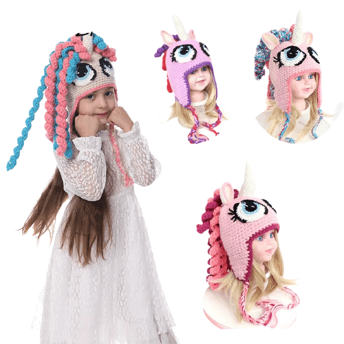 Bonnet Licorne Péruvien Longue Crinière - Une Licorne