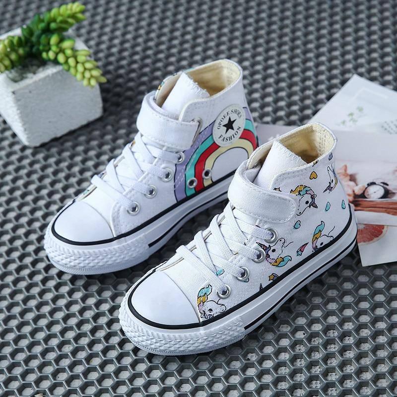 Chaussures Licorne<br> Haute type Converse - Une Licorne