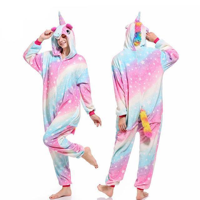 Combinaison Licorne Pyjama Arc-en-ciel - Licorne Kawaii