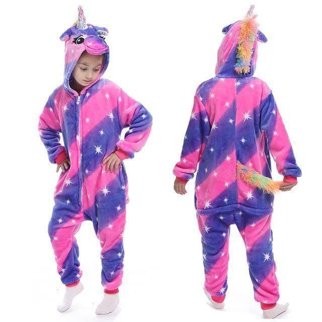 Combinaison Licorne Pyjama Fille - Licorne Kawaii