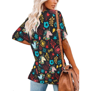 Haut Stylé Licorne Femme