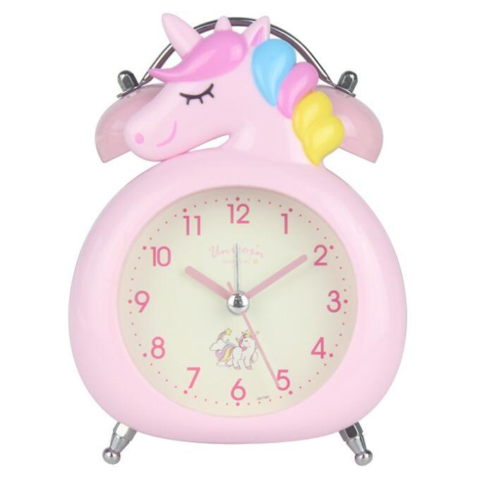 Horloge enfants licorne rose