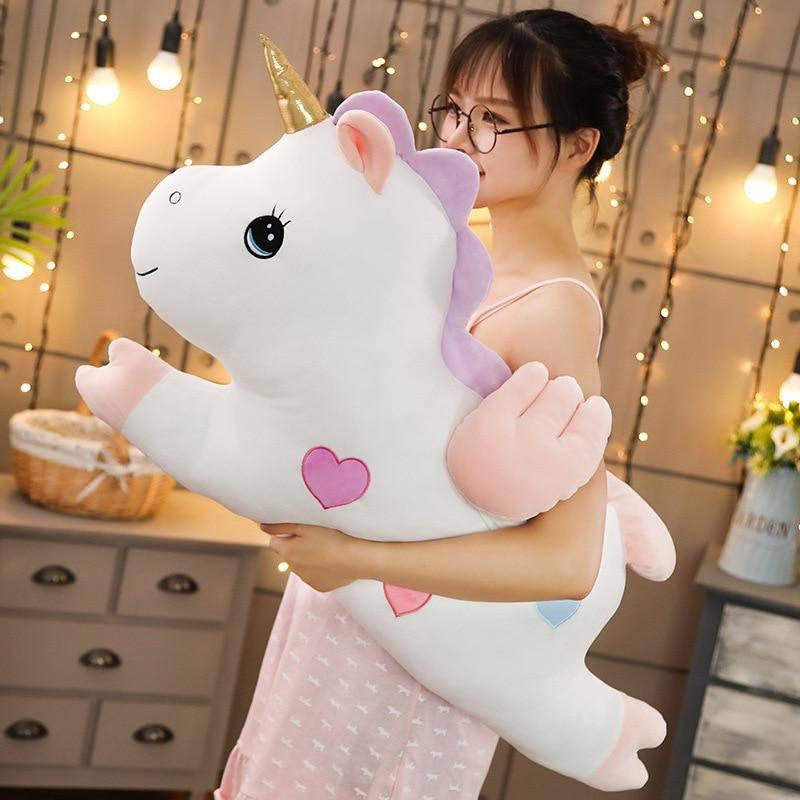 Peluche Licorne <br> Coussin - Une Licorne