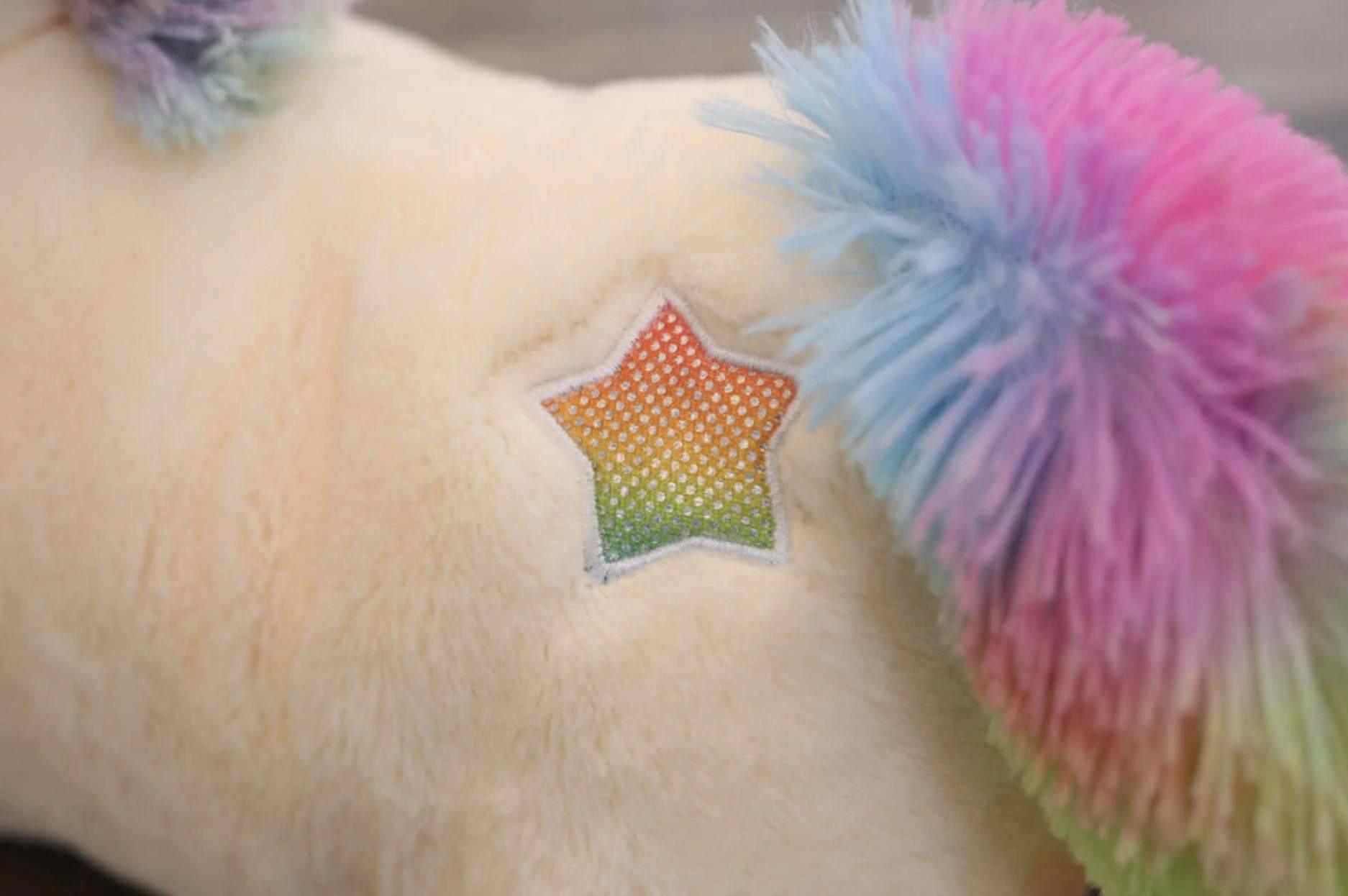 Peluche Licorne<br> Arc-en-ciel Kawaii - Une Licorne