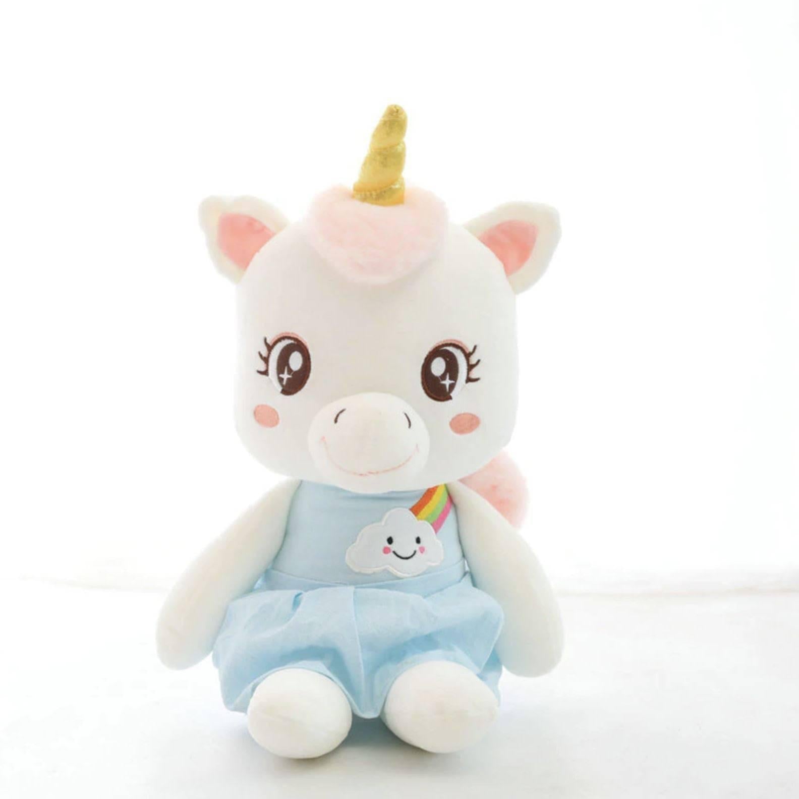 Peluche Licorne<br> Bébé aux Grands Yeux - Une Licorne