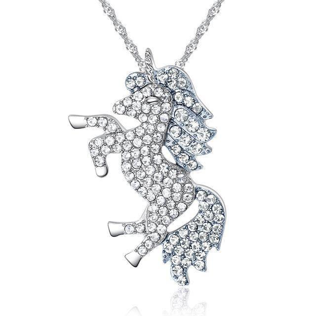 pendentif licorne en pierre - Licorne Kawaii