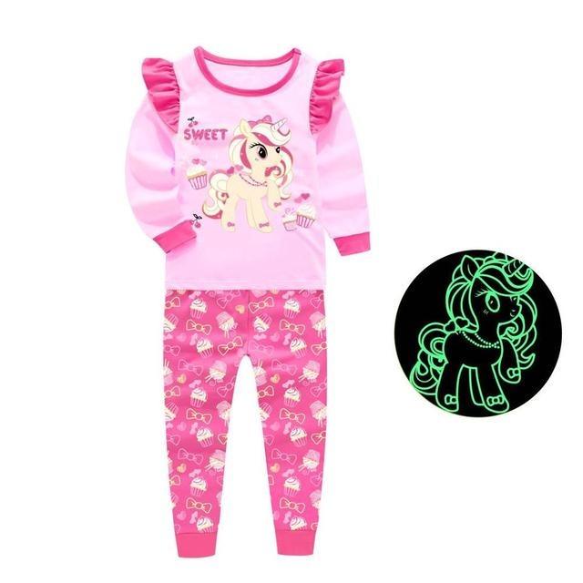 Pyjama licorne lumineuse fille - Licorne