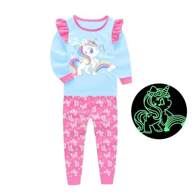 Pyjama licorne lumineuse fille - Licorne