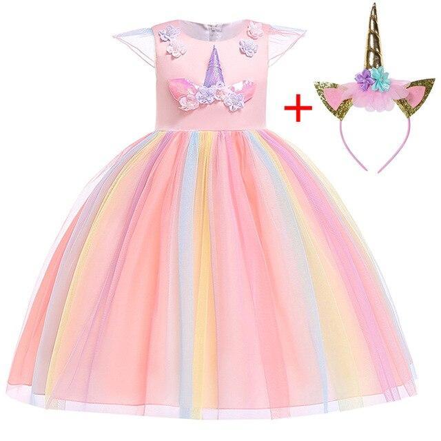 Robe Licorne de Fête Fille