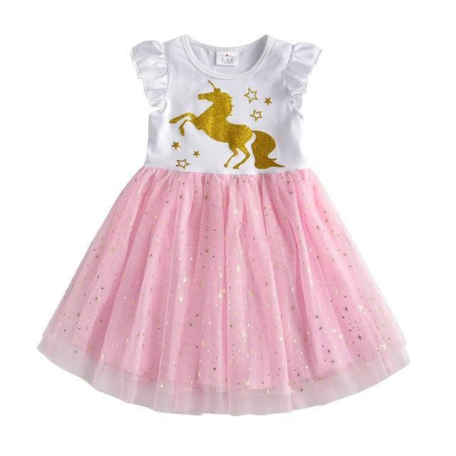 Robe Licorne Dorée Qui Tourne - Une Licorne