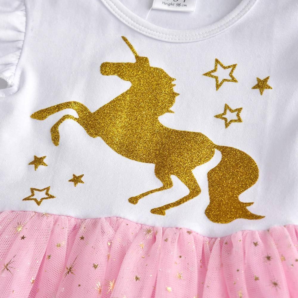 Robe Licorne Dorée Qui Tourne - Une Licorne