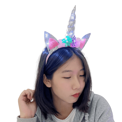 Serre-tête licorne avec LED