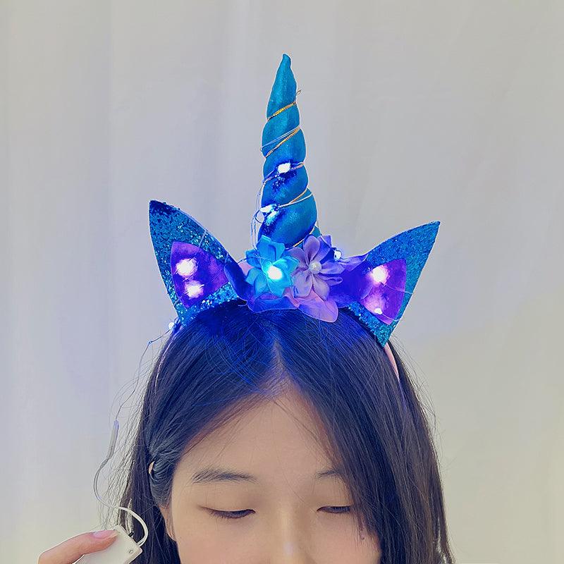 Serre-tête licorne avec led - Licorne