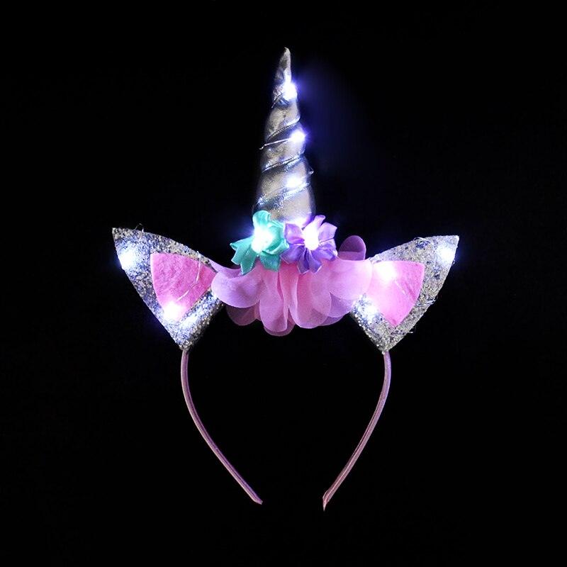 Serre-tête licorne avec led - Licorne