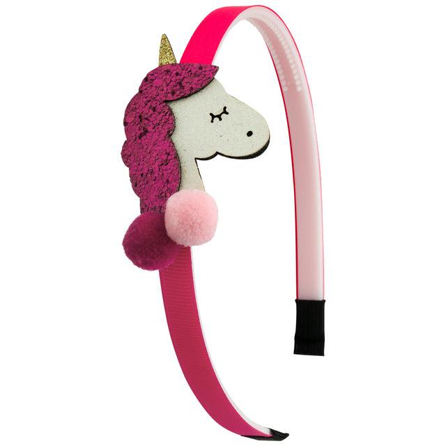 Serre-tête licorne enfant rose