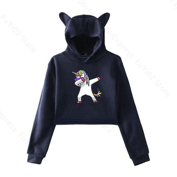 Sweat Licorne Dab Capuche Femme