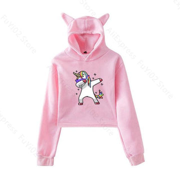 Sweat Licorne Dab Capuche Femme