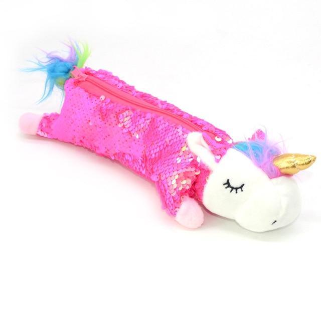 Trousse Licorne Paillettes - Licorne Kawaii