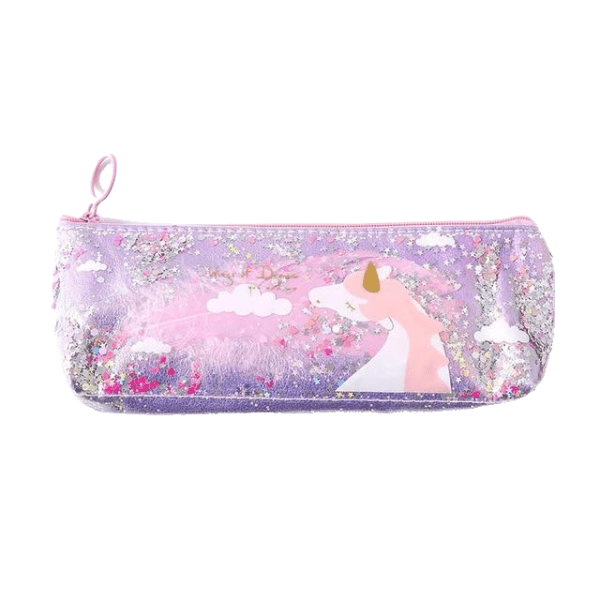 Trousse Licorne Paillettes - Licorne Kawaii