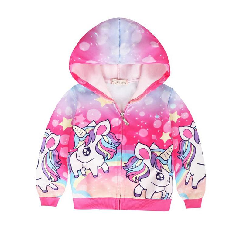 Veste large licorne fille - Licorne