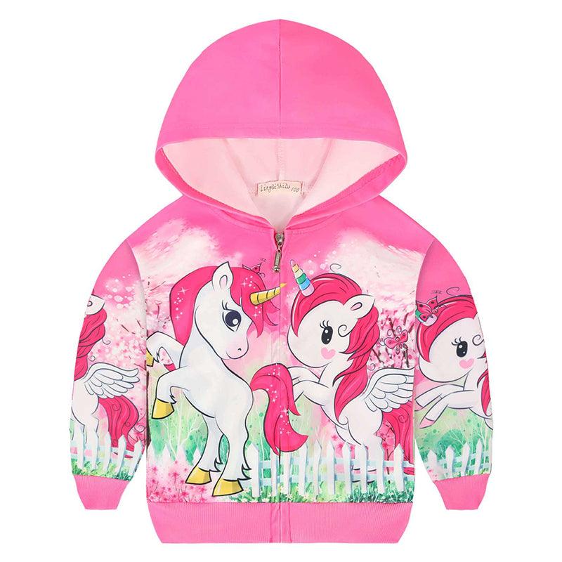 Veste large licorne fille - Licorne