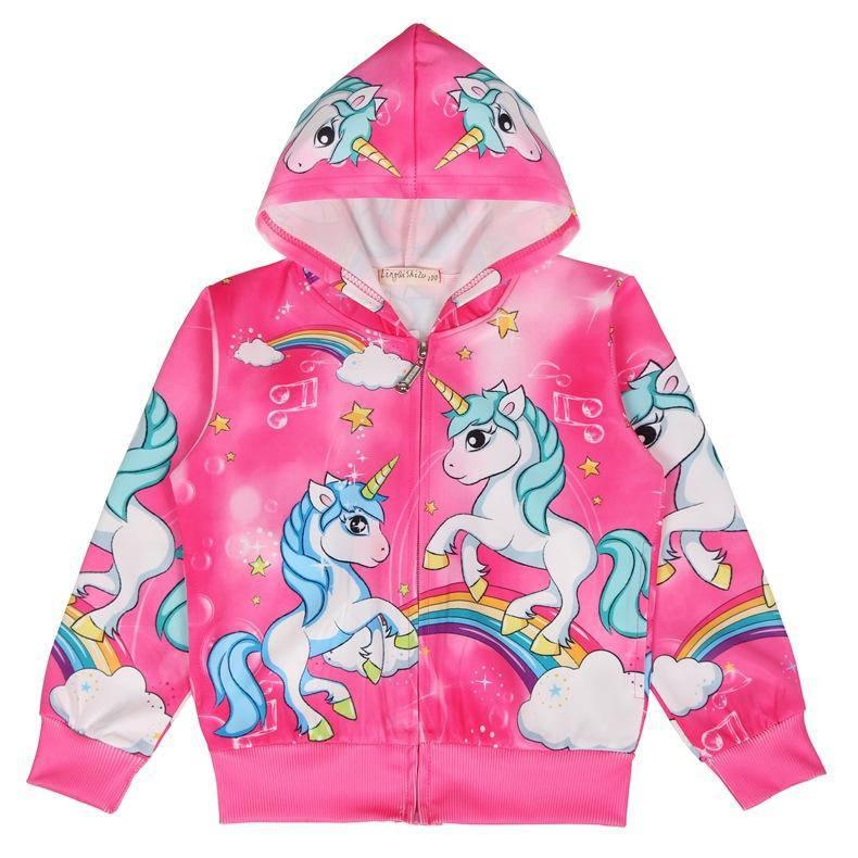 Veste Licorne Rose Enfant - Licorne Kawaii